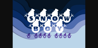 Snowboy Font Poster 1