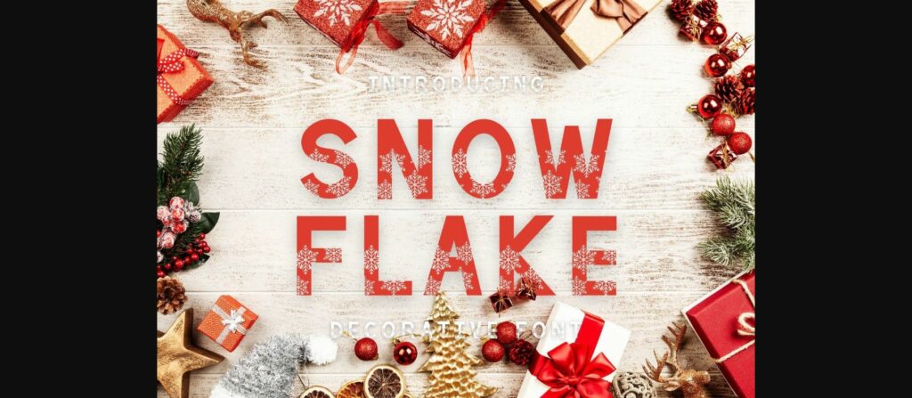 Snowflake Font Poster 3