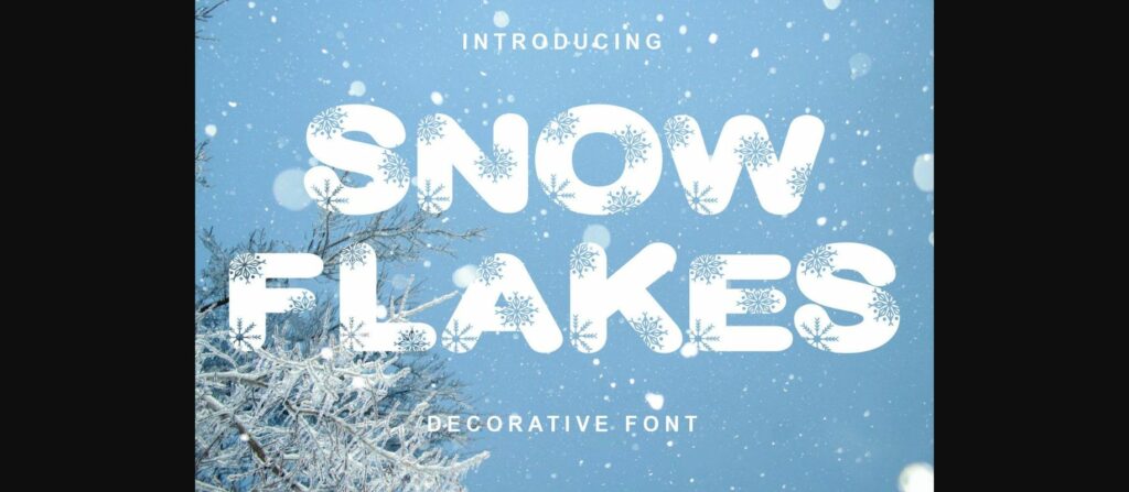 Snowflake Font Poster 3