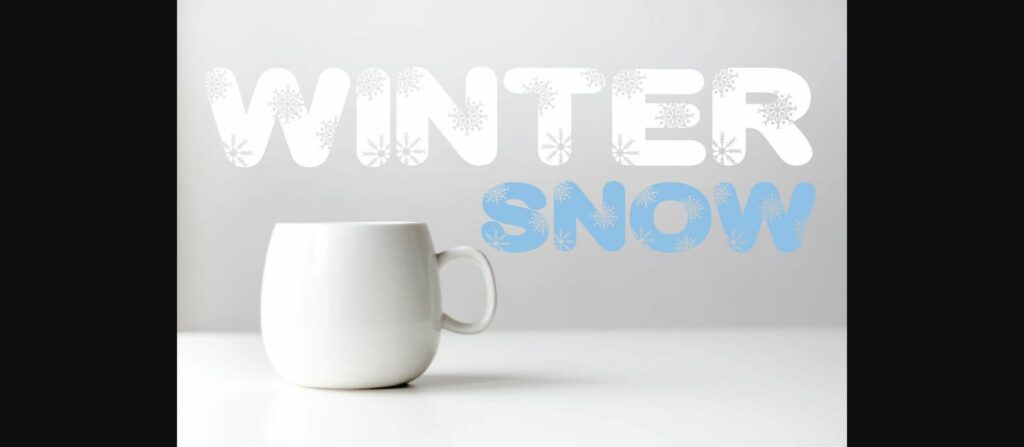 Snowflake Font Poster 4