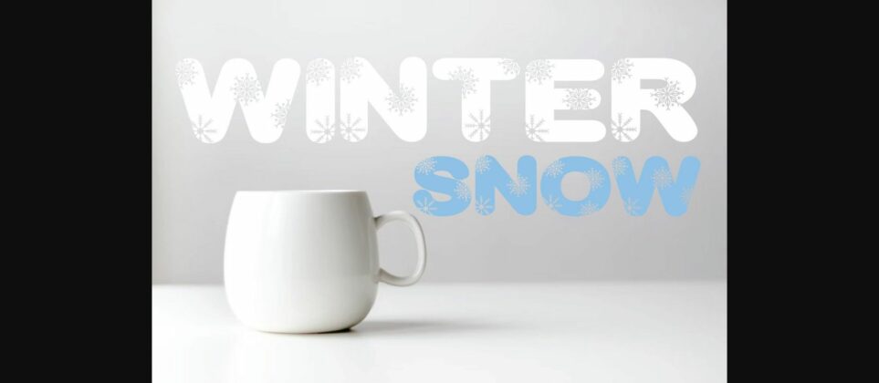 Snowflake Font Poster 2