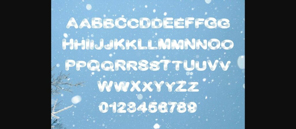 Snowflake Font Poster 5