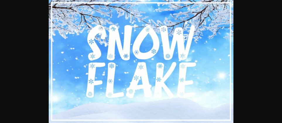 Snowflake Font Poster 3