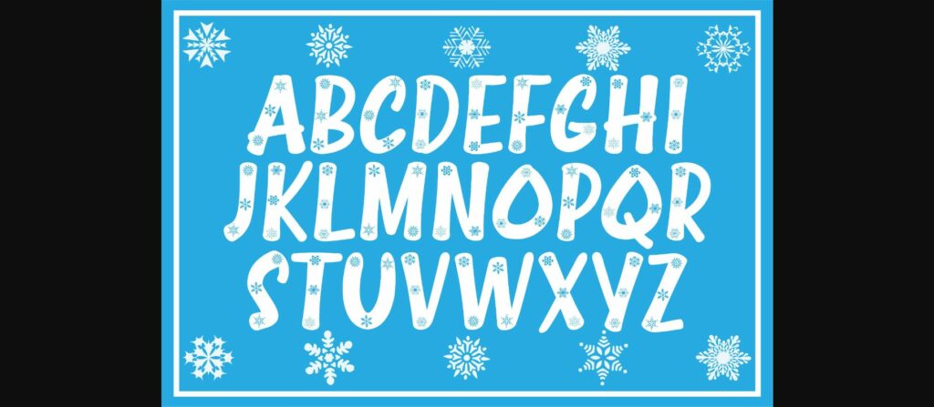 Snowflake Font Poster 4