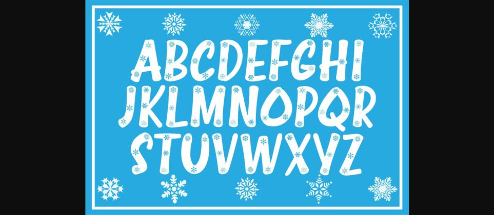 Snowflake Font Poster 2