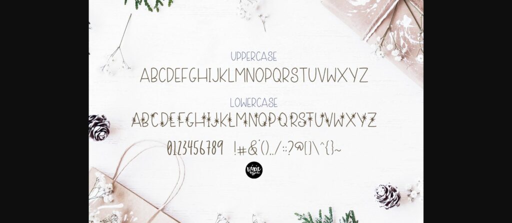 Snowflake Font Poster 5