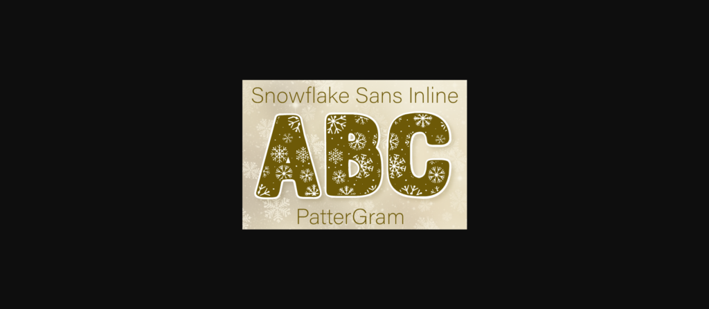 Snowflake Font Poster 1