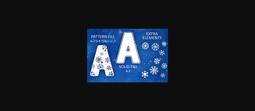 Snowflake Font Poster 7