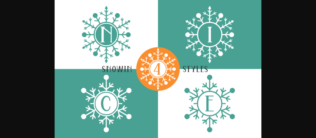 Snowin Font Poster 4