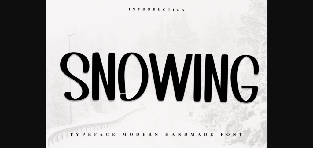 Snowing Font Poster 3