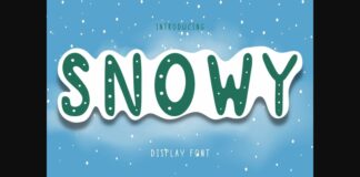 Snowy Font Poster 1