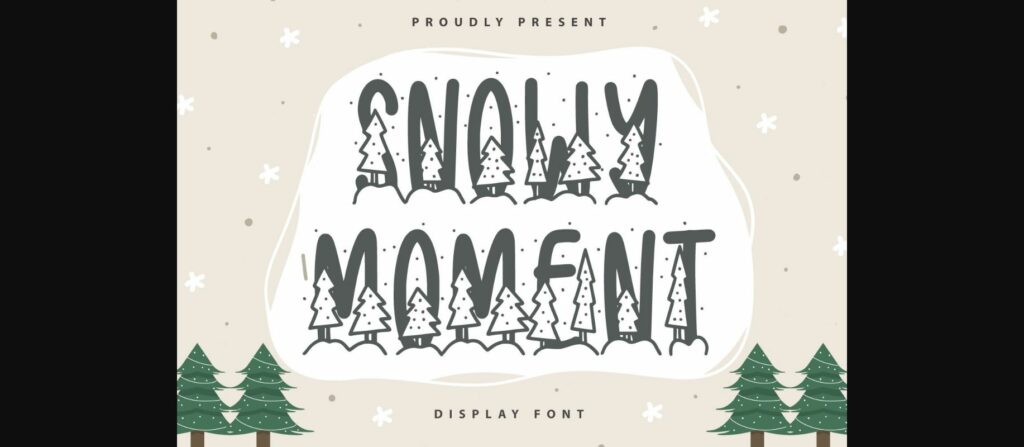 Snowy Moment Font Poster 3