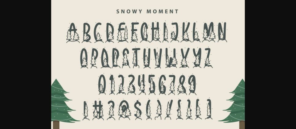 Snowy Moment Font Poster 5