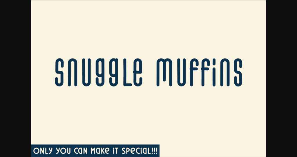 Snuggle Muffins Font Poster 1