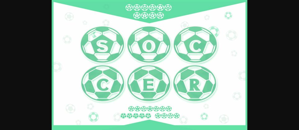 Soccer Font Poster 3