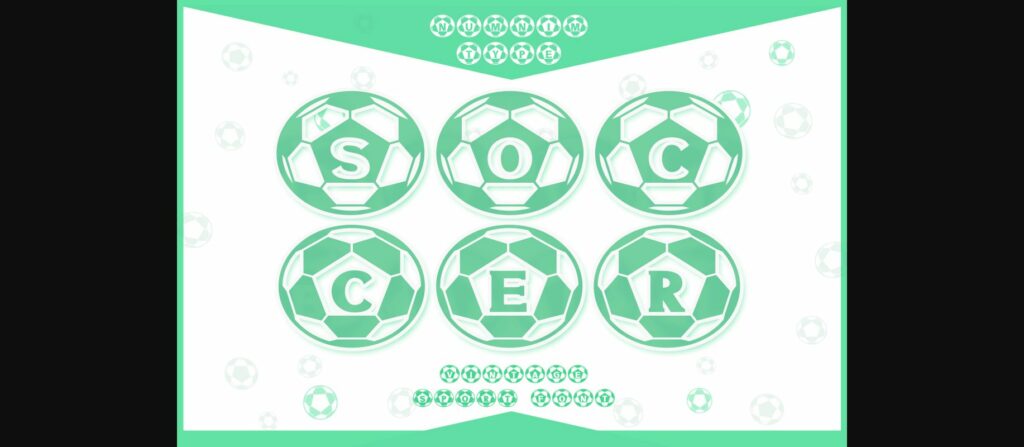 Soccer Font Poster 1