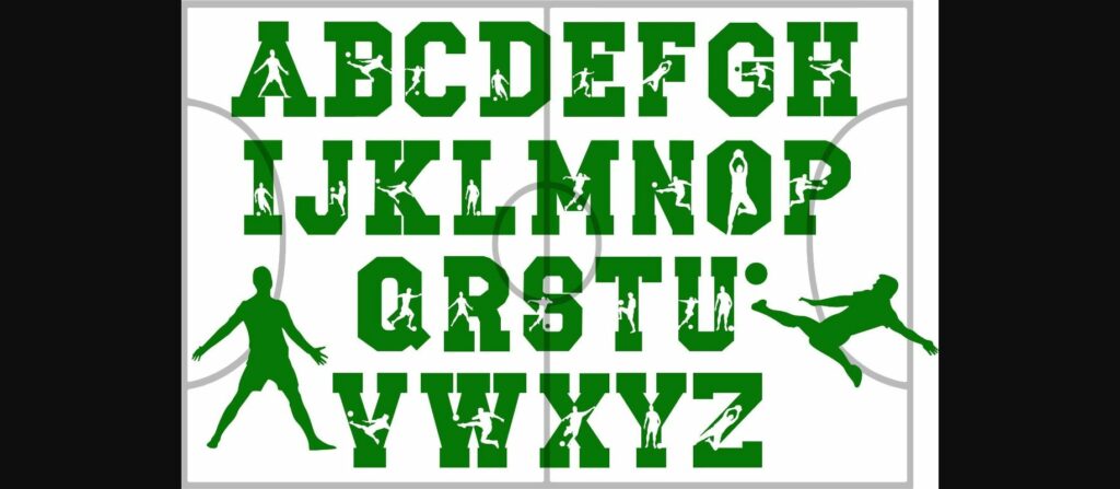 Soccer Font Poster 4