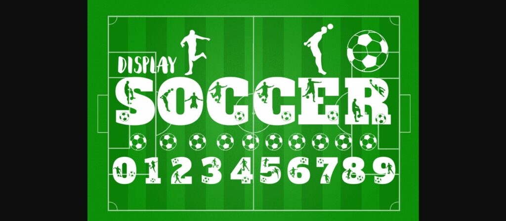 Soccer Font Poster 1