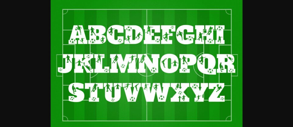 Soccer Font Poster 4