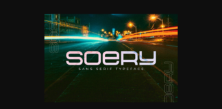 Soery Font Poster 1