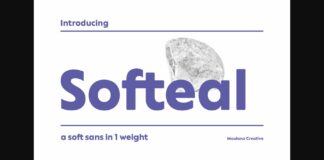 Softeal Font Poster 1