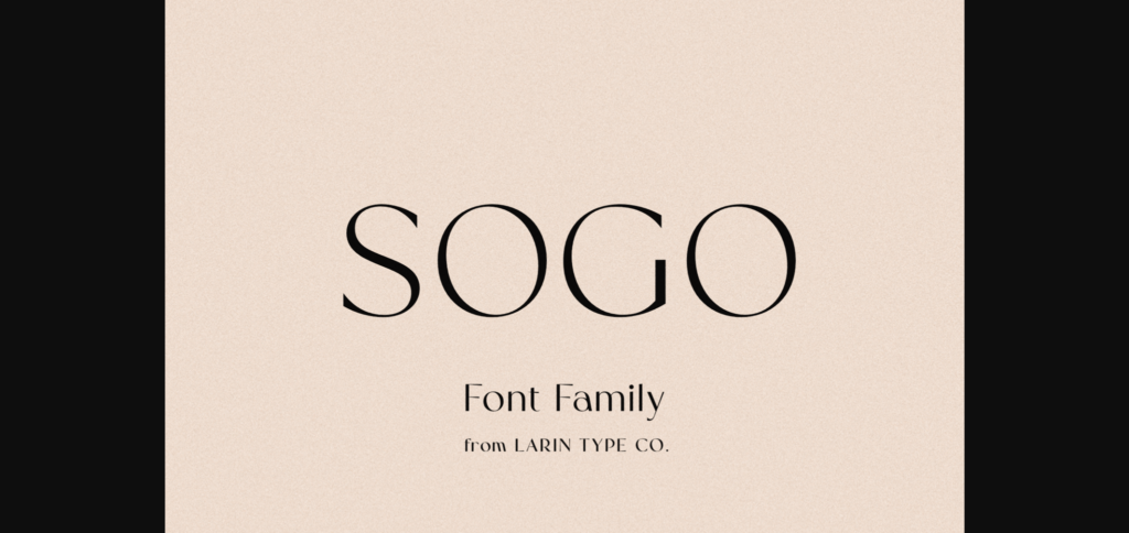 Sogo Font Poster 3