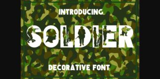 Soldier Font Poster 1