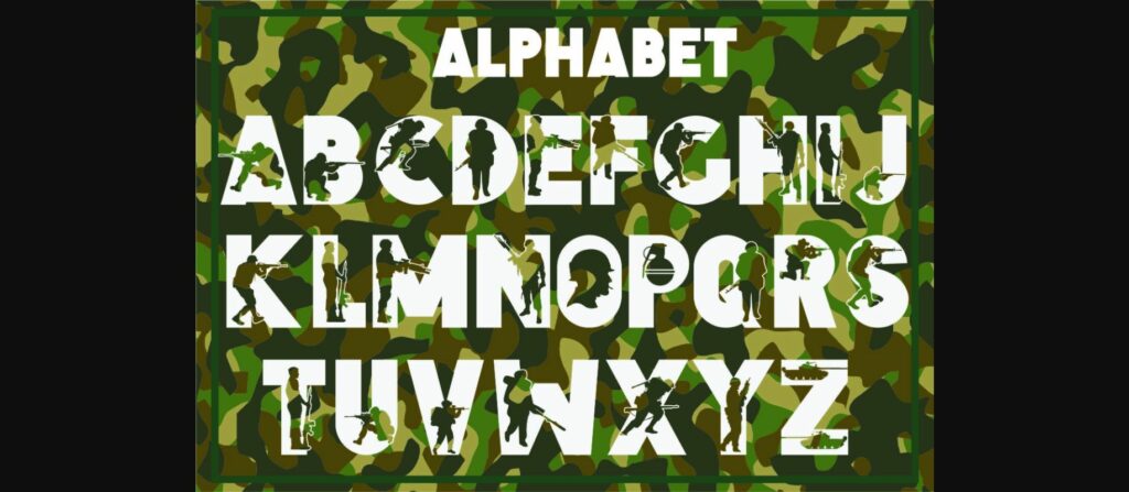 Soldier Font Poster 4