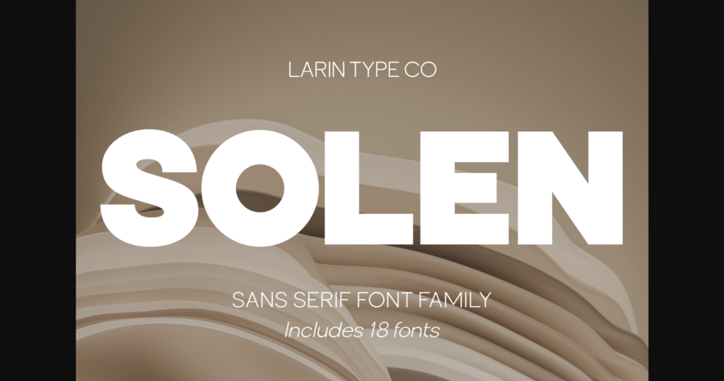 Solen Font Poster 3