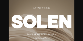 Solen Font Poster 1