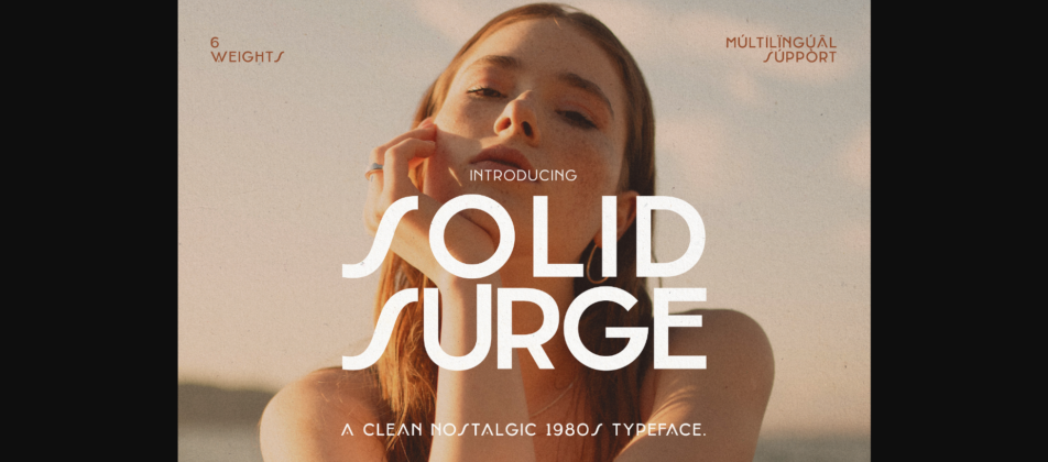 Solid Surge Font Poster 3