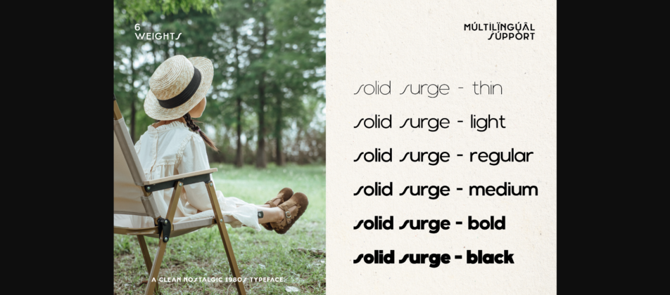 Solid Surge Font Poster 5