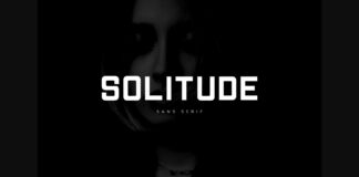 Solitude Font Poster 1