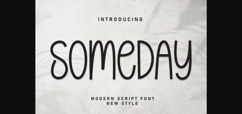 Someday Font Poster 3