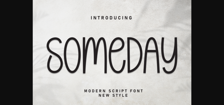 Someday Font Poster 3