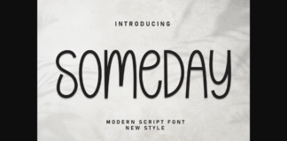 Someday Font Poster 1