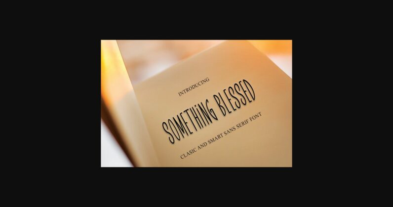 Something Blessed Font Poster 3