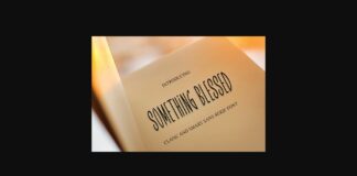 Something Blessed Font Poster 1