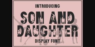 Son and Daughter Font Poster 1