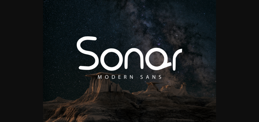 Sonar Font Poster 3