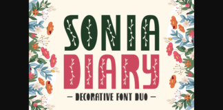 Sonia Diary Font Poster 1