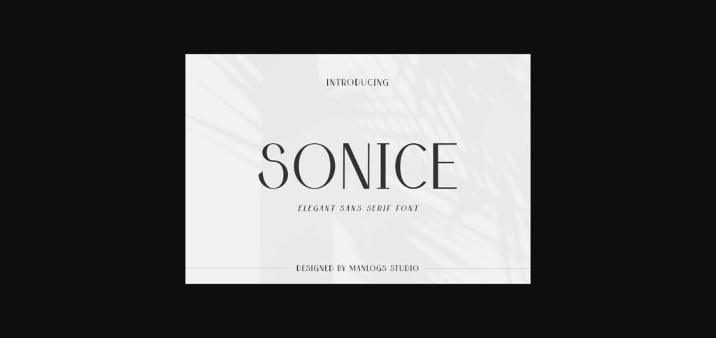 Sonice Font Poster 1