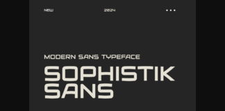 Sophistik Sans Font Poster 1