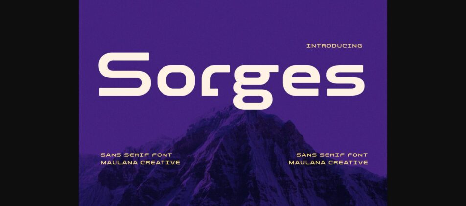 Sorges Font Poster 3