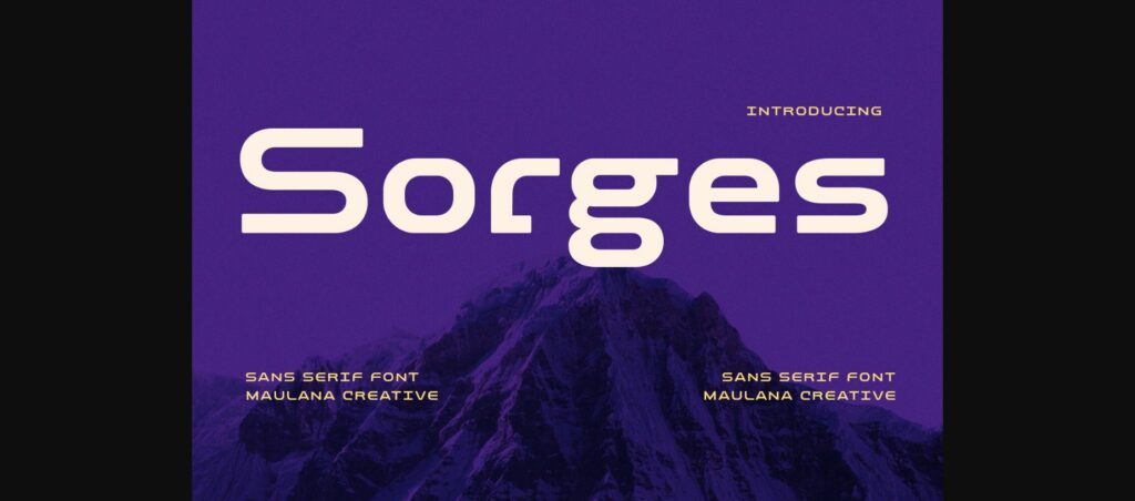 Sorges Font Poster 1