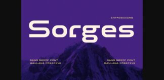 Sorges Font Poster 1