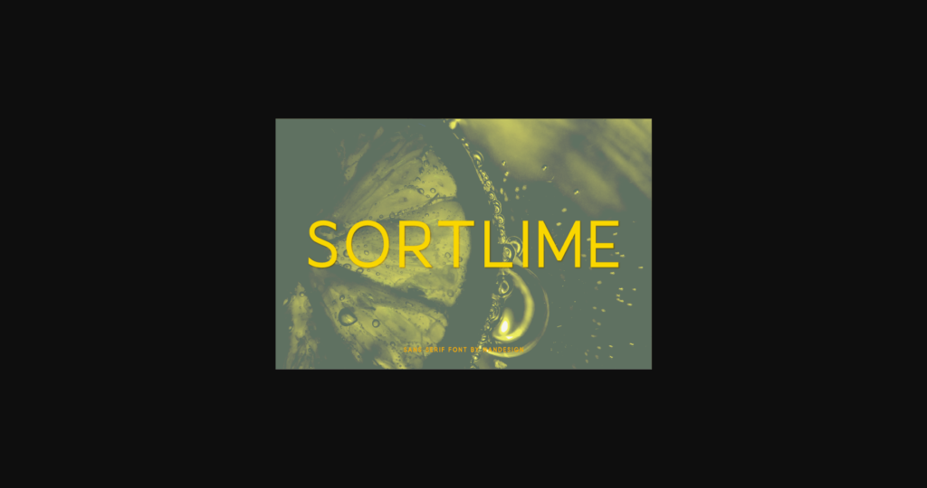 Sortlime Font Poster 1