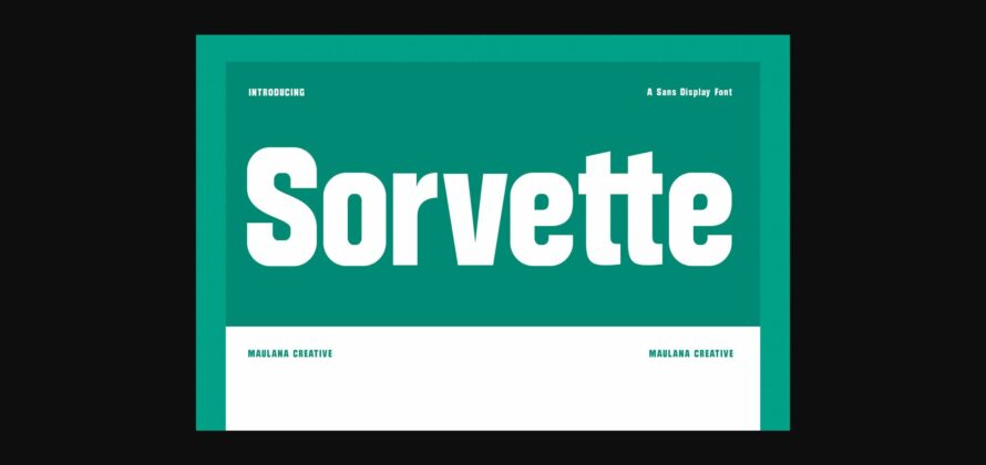 Sorvette Font Poster 3