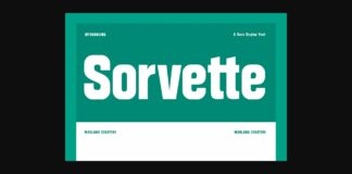 Sorvette Font Poster 1