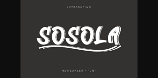 Sosola Font Poster 1